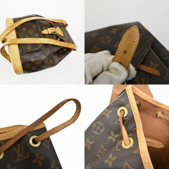 LOUIS VUITTON Montsouris MM Backpack Bag Monogram Leather Brown M51136 79FC054 - Picture 3 of 16